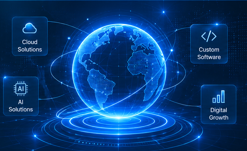 Bharat Technologies Globe Artwork